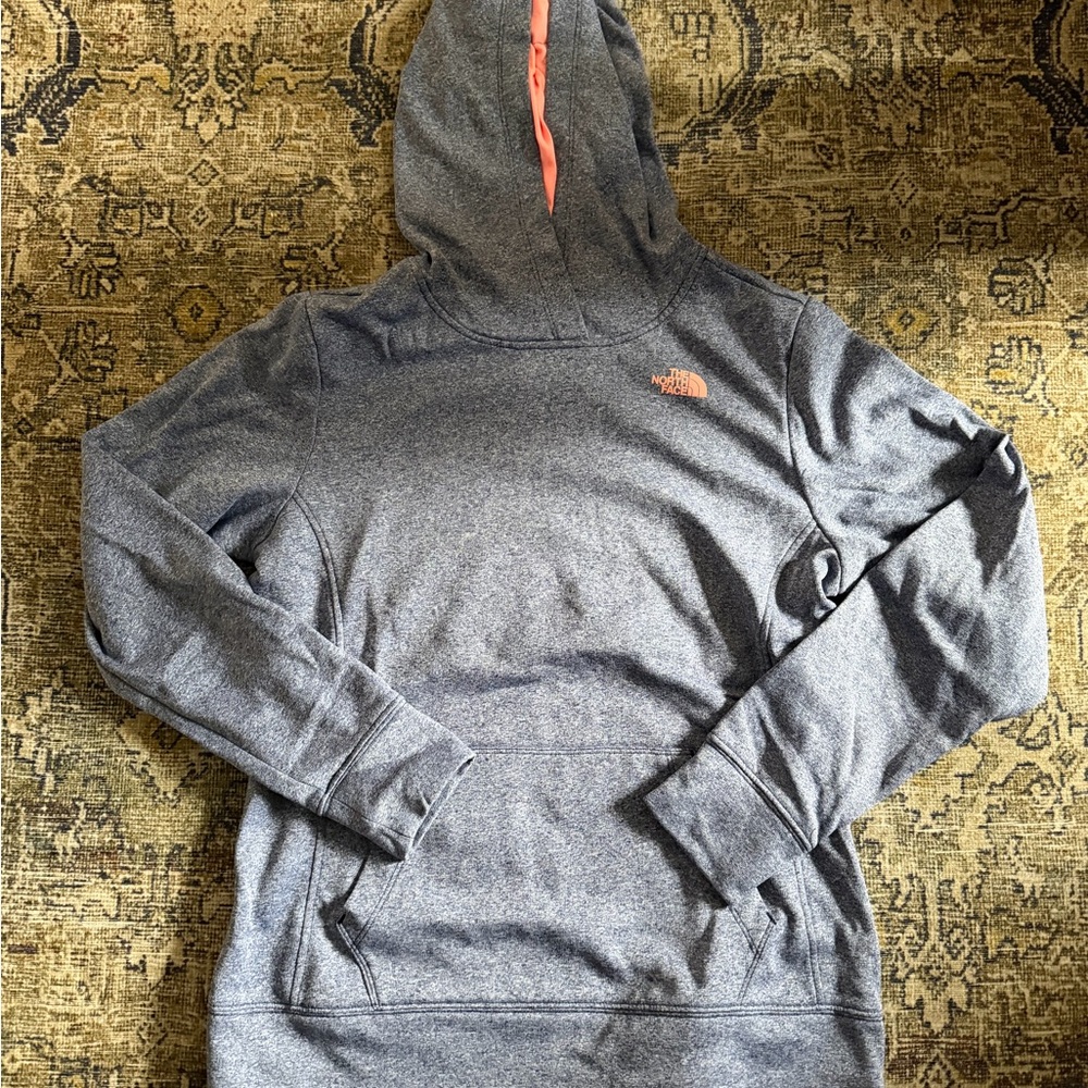 The North Face Purple Hoodie with Pink Accent